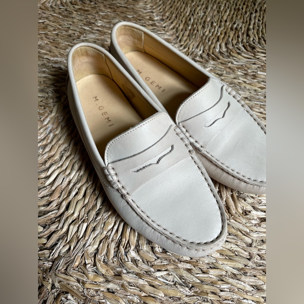 M.Gemi Pastoso smooth leather loafer, size 36